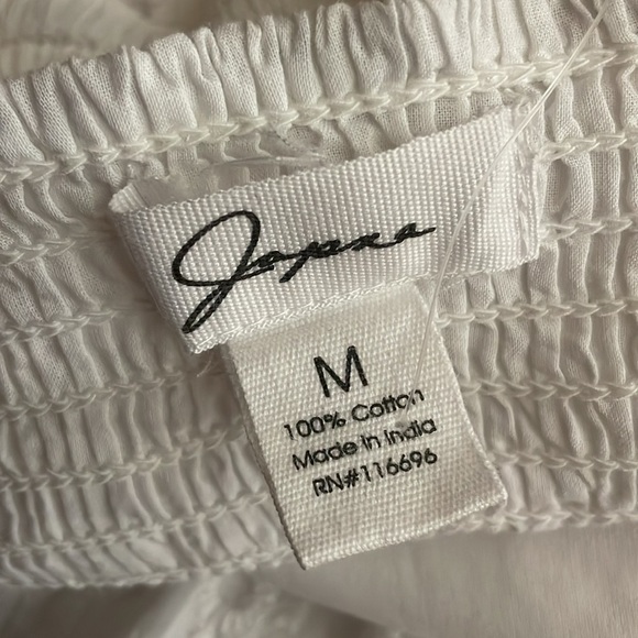 Japna Eyeless Dress White Spaghetti Straps - Picture 7 of 8